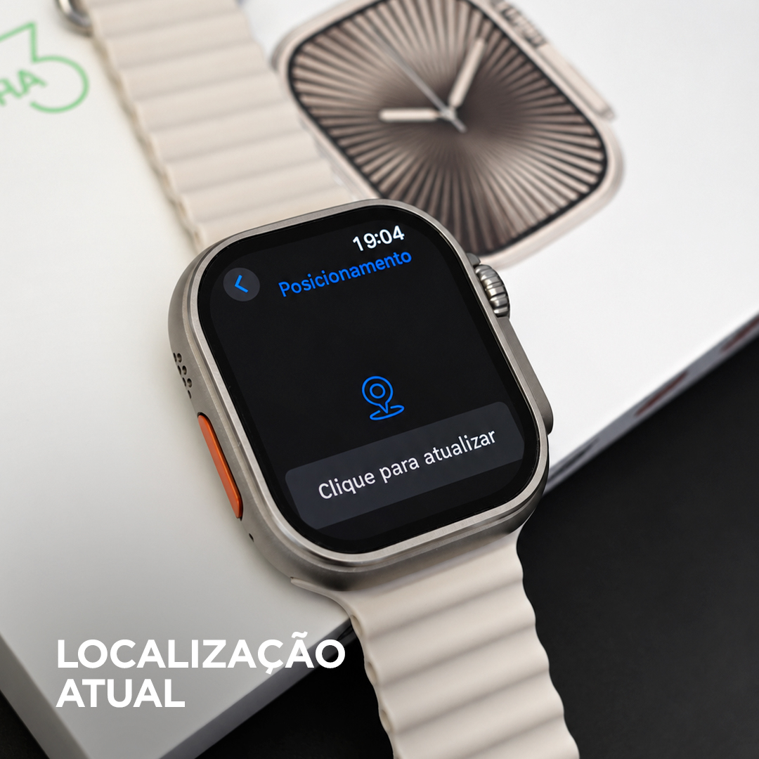 Smartwatch Microwear Ultra U3W 49mm Tela HD 2,2”, 1GB de Memória, WhatsApp por Voz e IP68