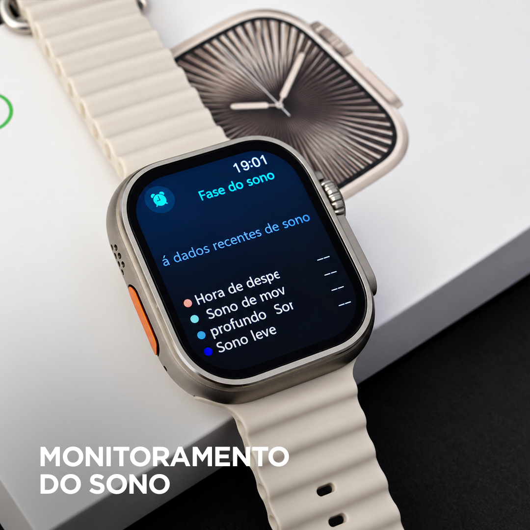 Smartwatch Microwear Ultra U3W 49mm Tela HD 2,2”, 1GB de Memória, WhatsApp por Voz e IP68