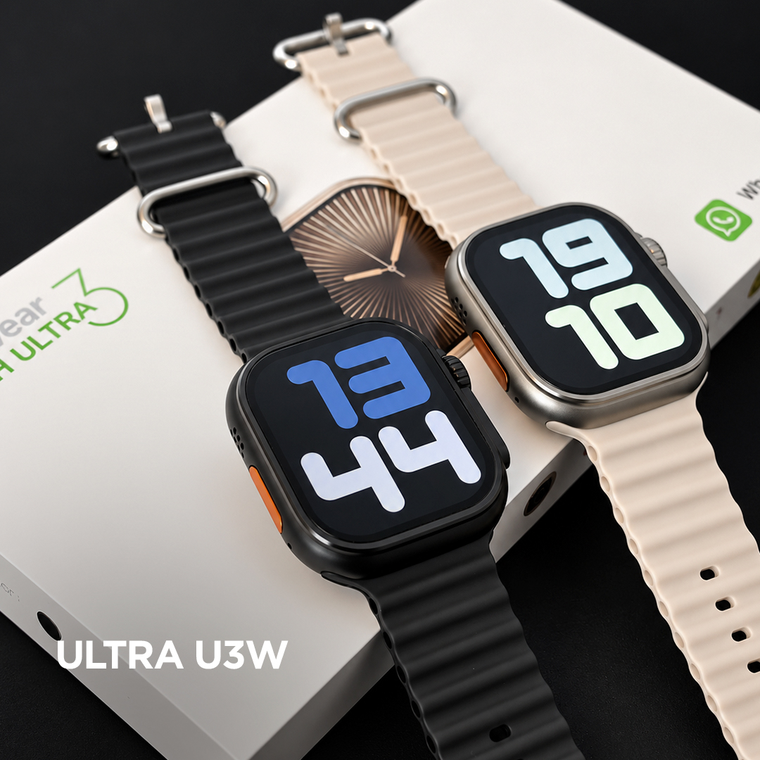 Smartwatch Microwear Ultra U3W 49mm Tela HD 2,2”, 1GB de Memória, WhatsApp por Voz e IP68
