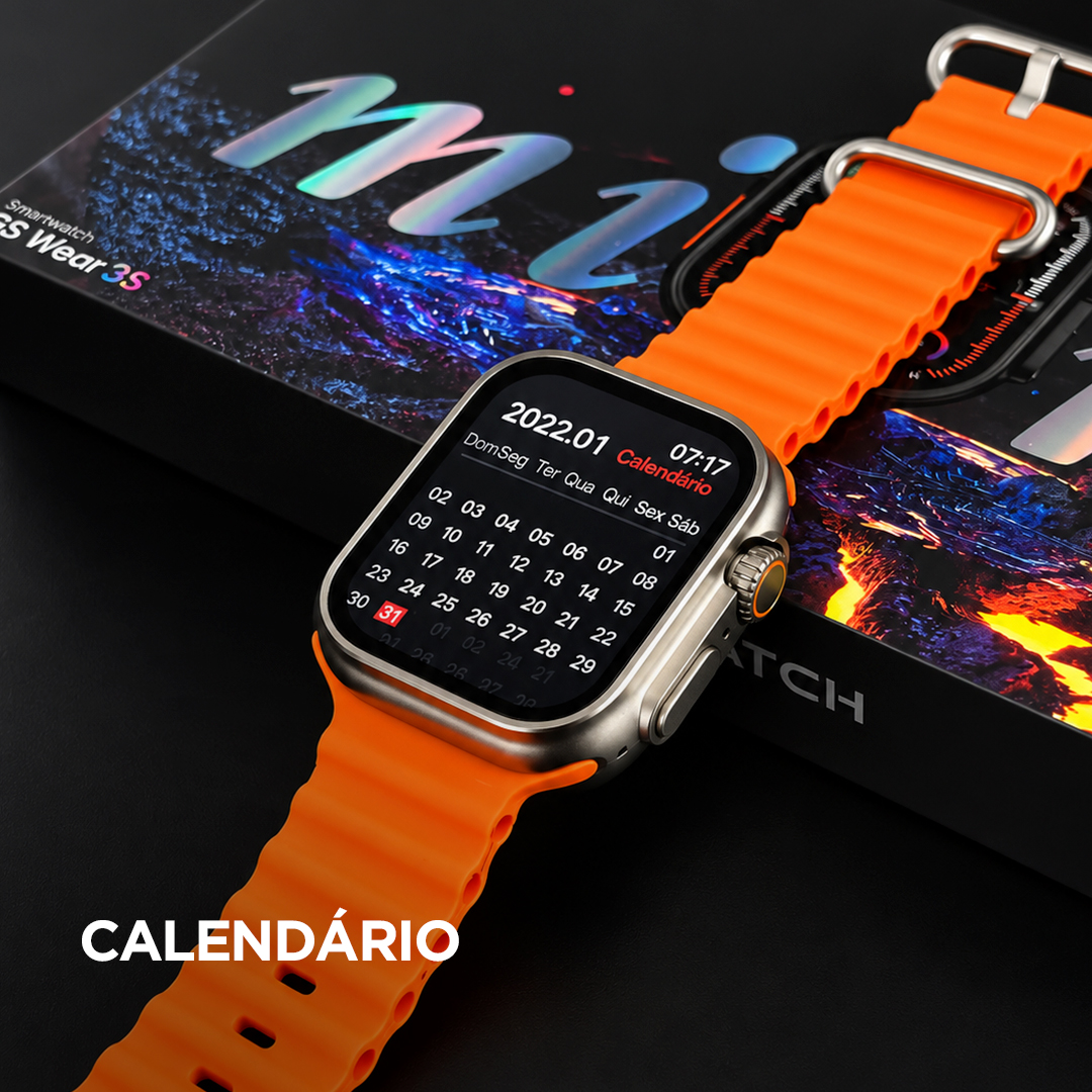 Smartwatch GS10 Ultra Mini 41mm GSWEAR – Série 10, Chamadas Bluetooth e Tela TFT