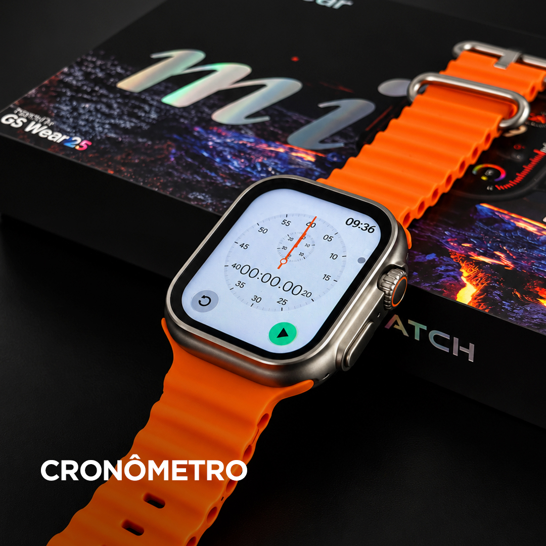 Smartwatch GS10 Ultra Mini 41mm GSWEAR – Série 10, Chamadas Bluetooth e Tela TFT