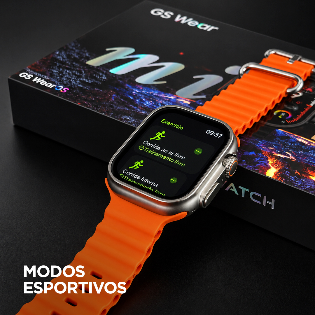 Smartwatch GS10 Ultra Mini 41mm GSWEAR – Série 10, Chamadas Bluetooth e Tela TFT