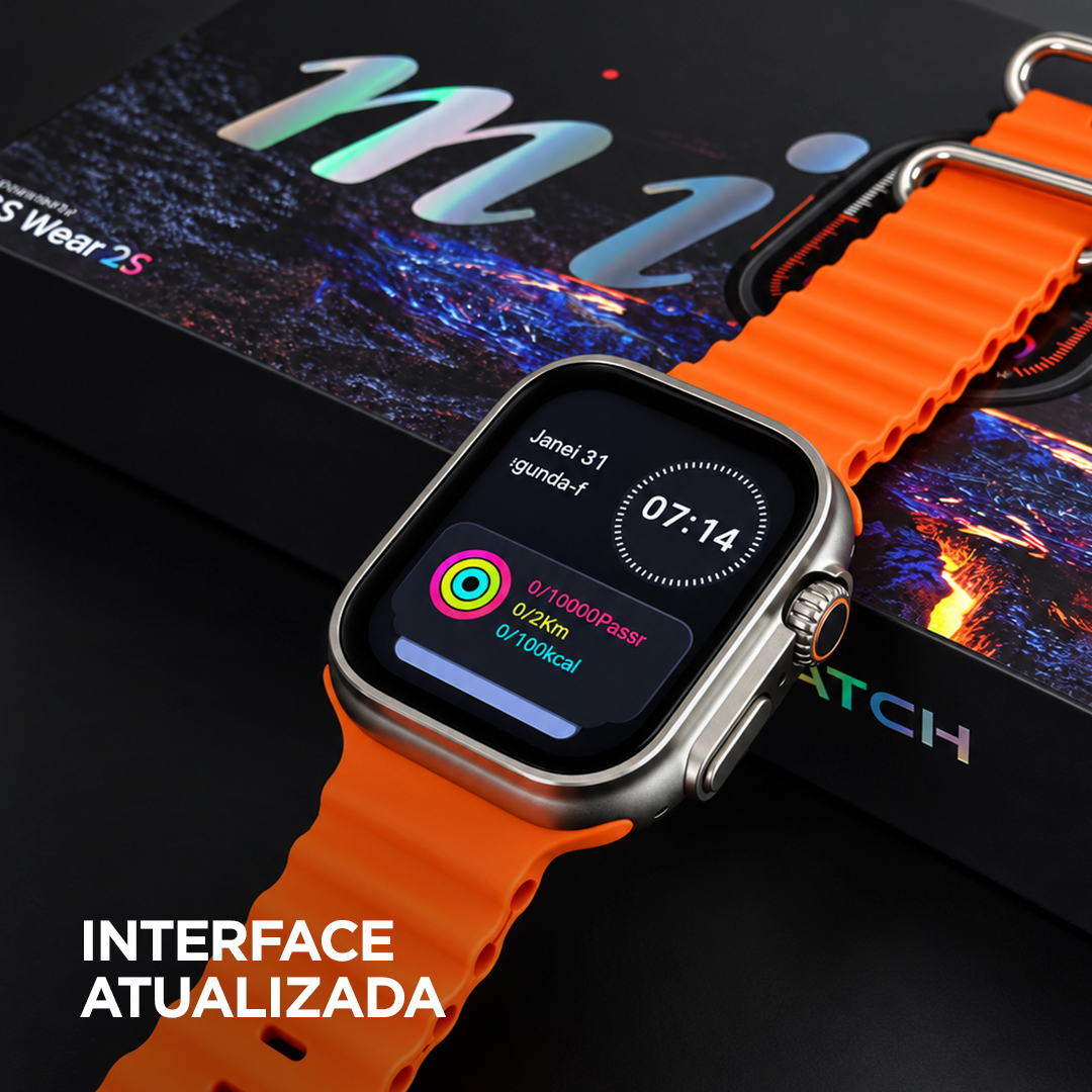 Smartwatch GS10 Ultra Mini 41mm GSWEAR – Série 10, Chamadas Bluetooth e Tela TFT