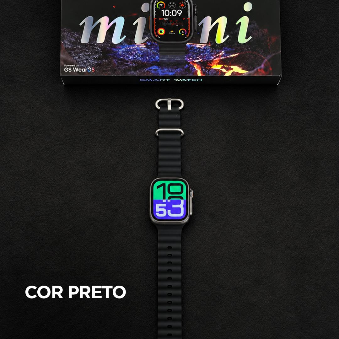 Smartwatch GS10 Ultra Mini 41mm GSWEAR – Série 10, Chamadas Bluetooth e Tela TFT