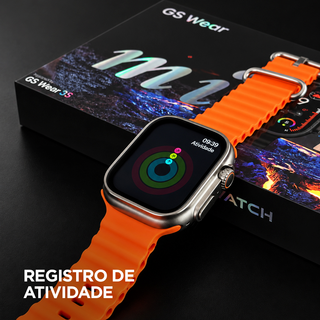 Smartwatch GS10 Ultra Mini 41mm GSWEAR – Série 10, Chamadas Bluetooth e Tela TFT