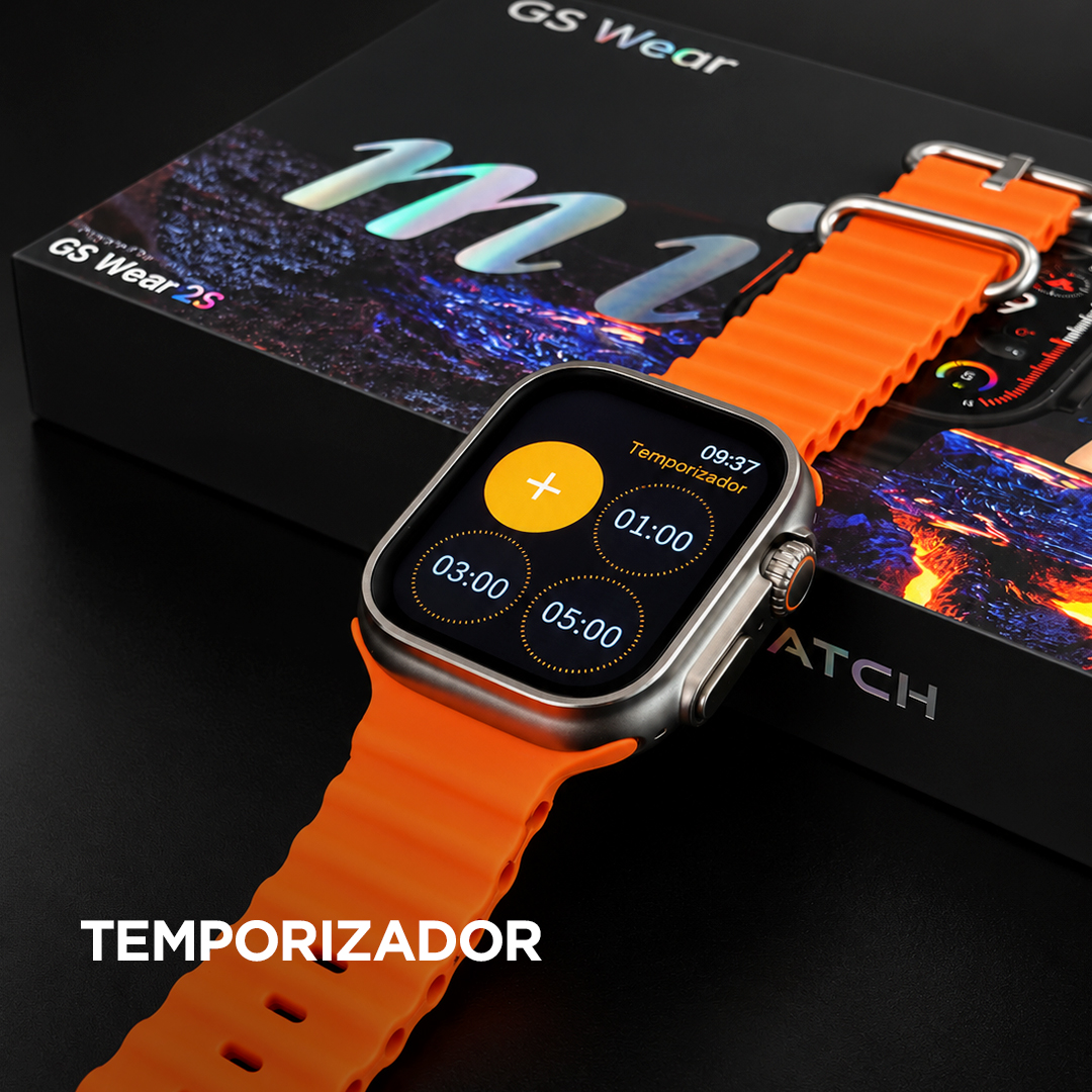 Smartwatch GS10 Ultra Mini 41mm GSWEAR – Série 10, Chamadas Bluetooth e Tela TFT