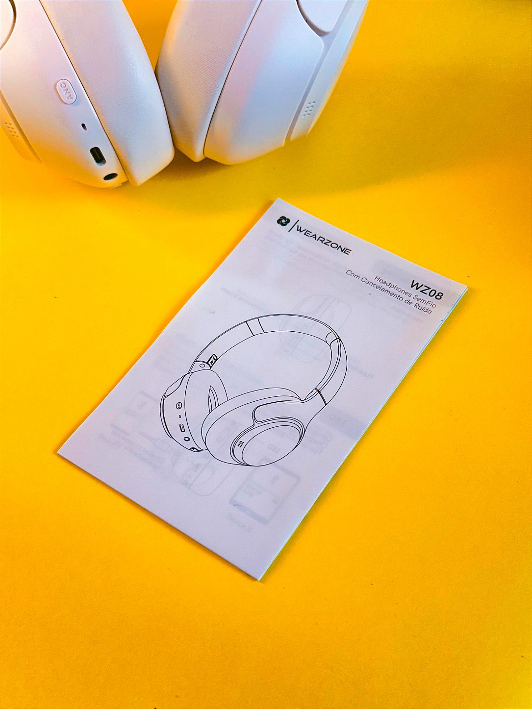 WEARZONE WZ08 | ANC -43 dB | SOM IMERSIVO | BLUETOOTH 5.4 | ATÉ 60 HORAS
