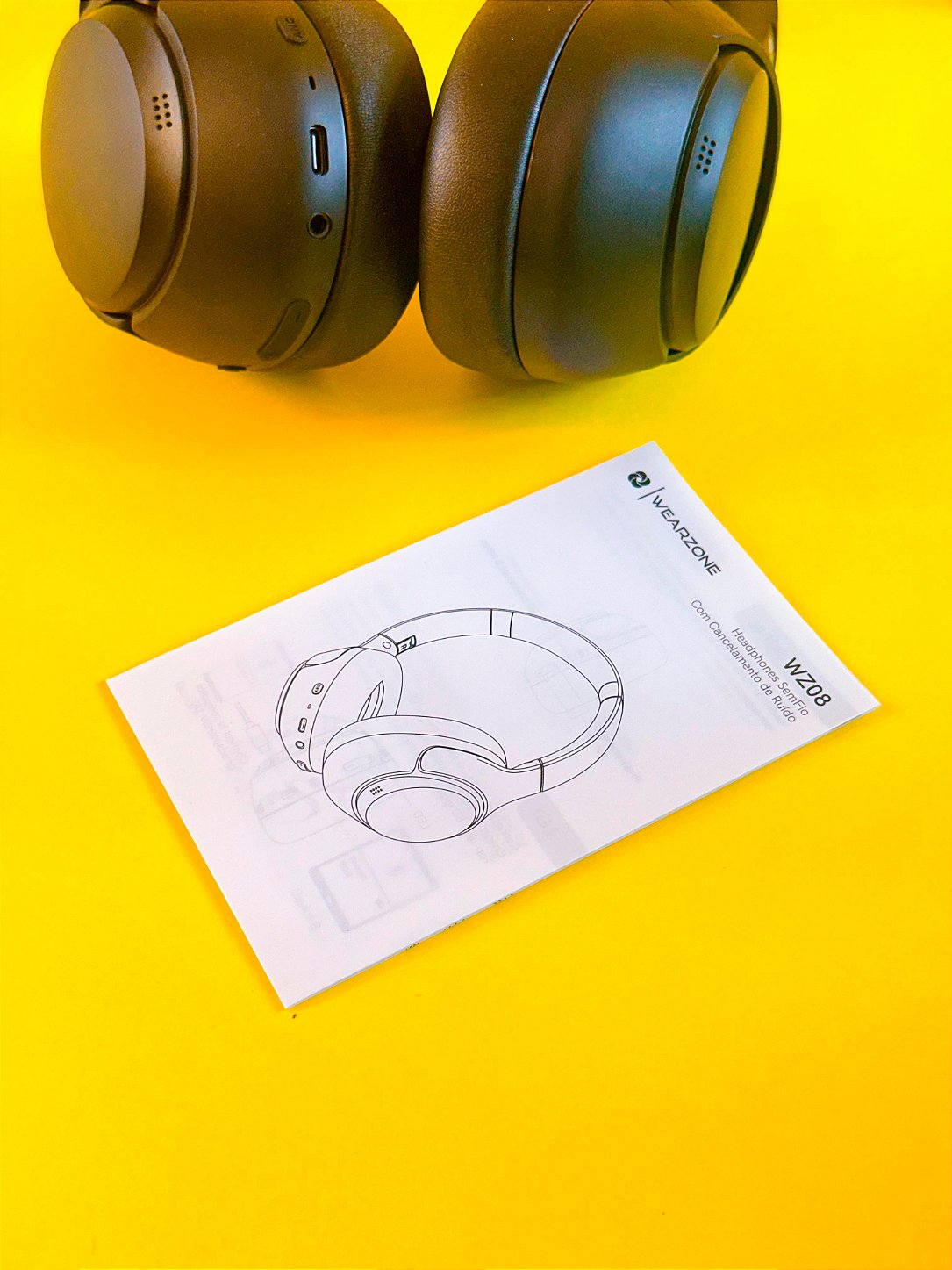 WEARZONE WZ08 | ANC -43 dB | SOM IMERSIVO | BLUETOOTH 5.4 | ATÉ 60 HORAS