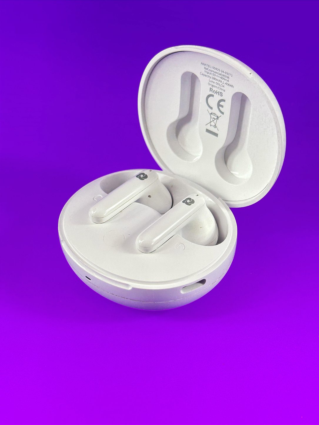 Fone bluetooth TWS WZ06 Cancelamento de Ruído ANC ENC Multi-point