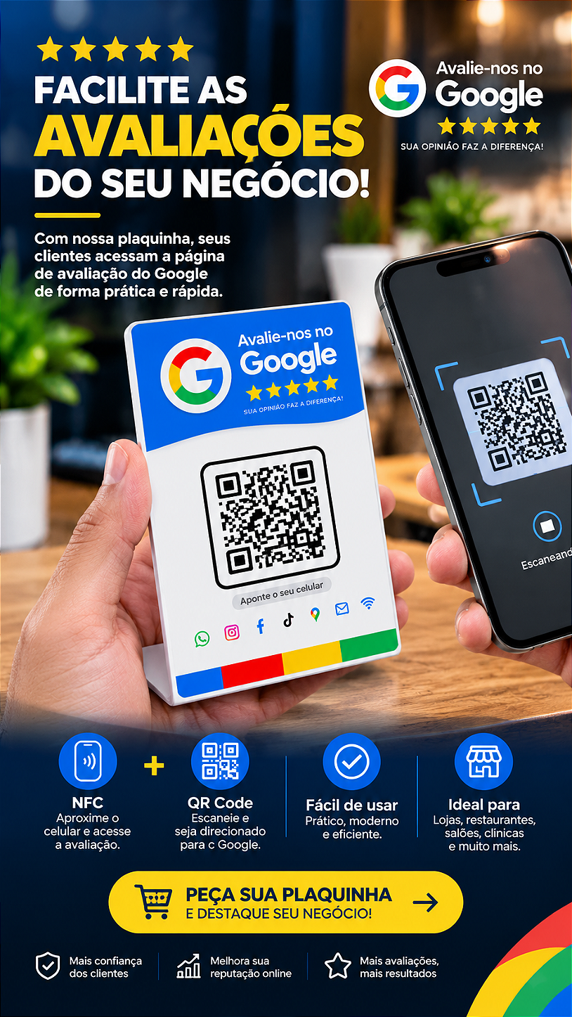 Totem Interativo TAGnfc NFC + BioSite Digital com QR Code