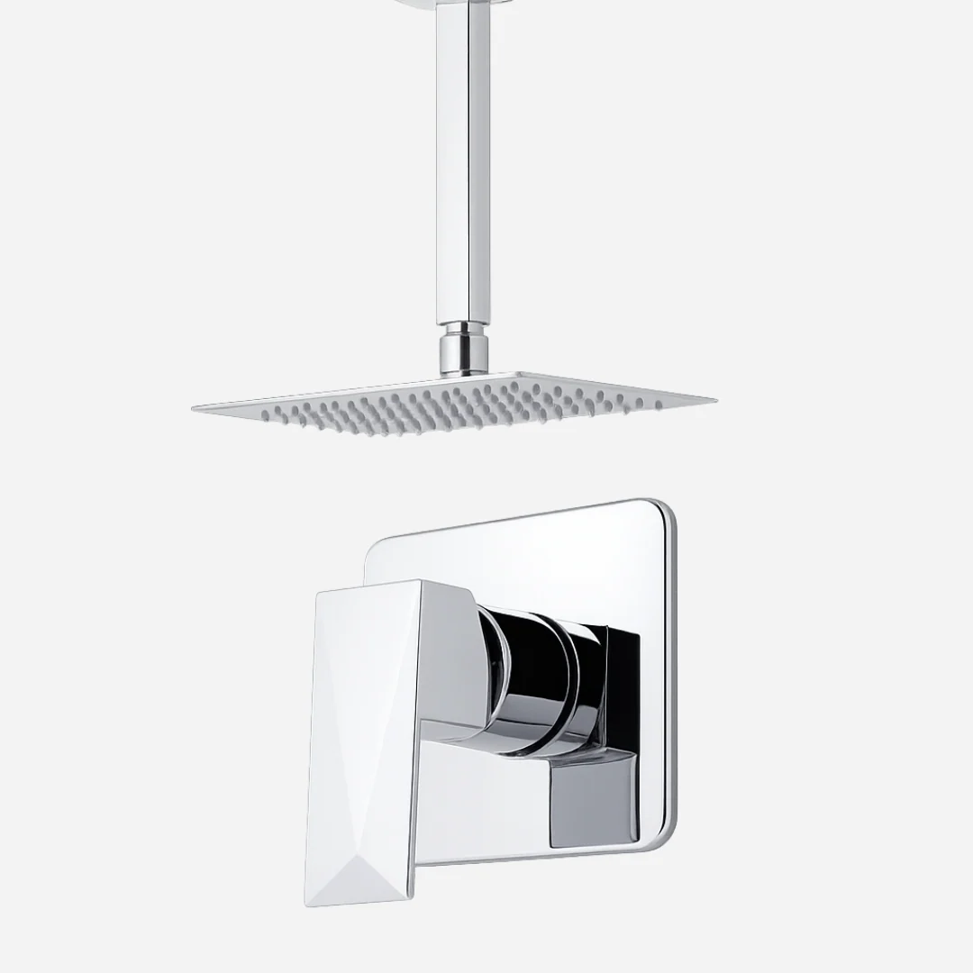 Hídrica Metais Kit Chuveiro Deluxe Inox 20x20 Monocomando