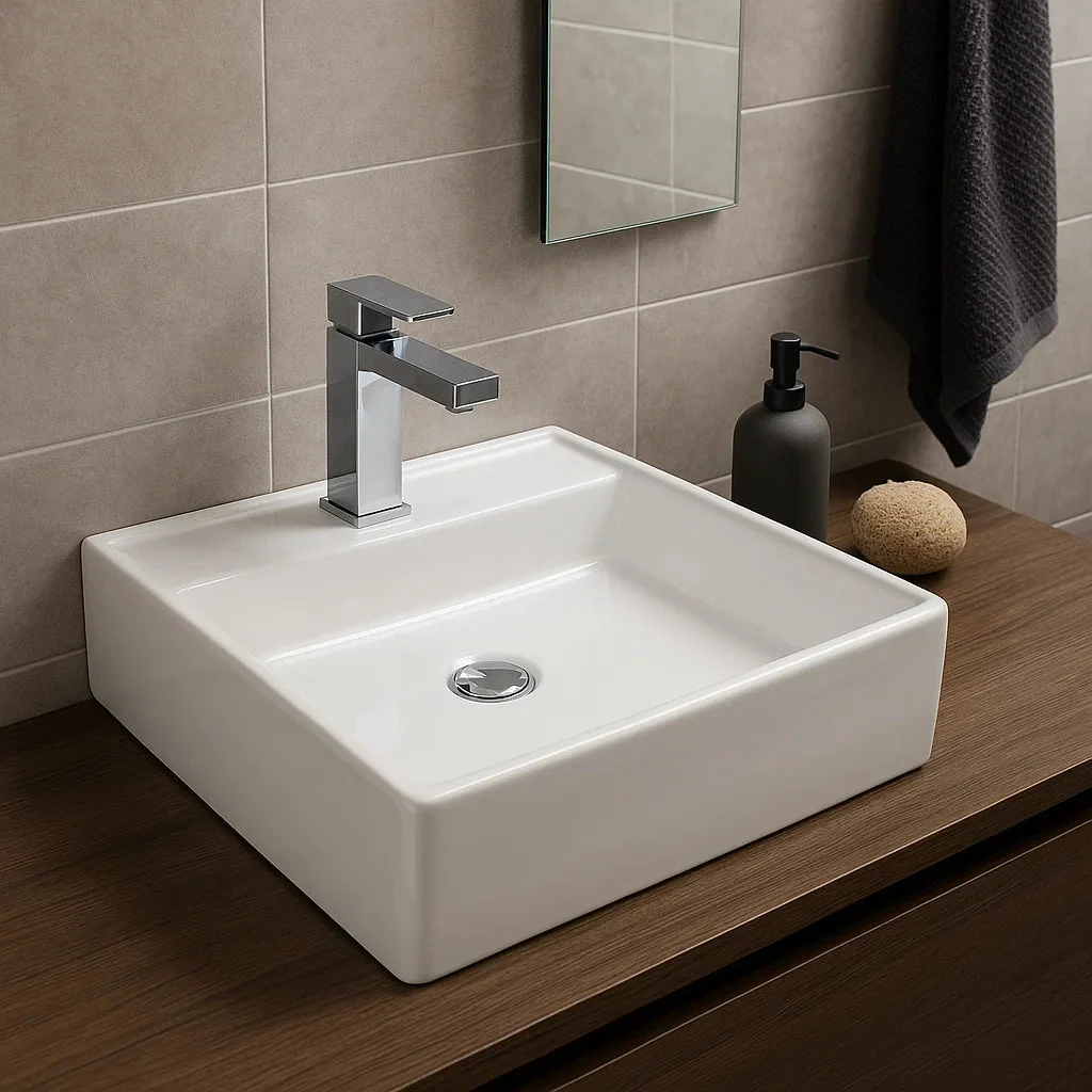 Movel do Brasil Cuba de Apoio Slim 44x44 Quadrada Branca