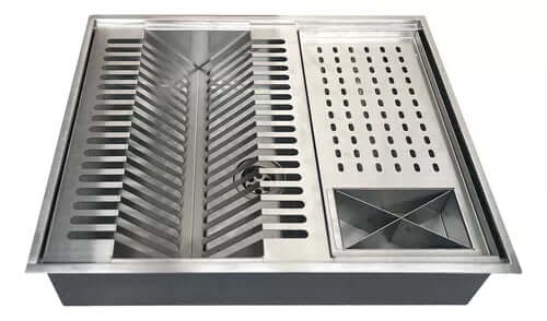 Hídrica Calha Úmida Quadrada Gourmet 50x40 Inox 304