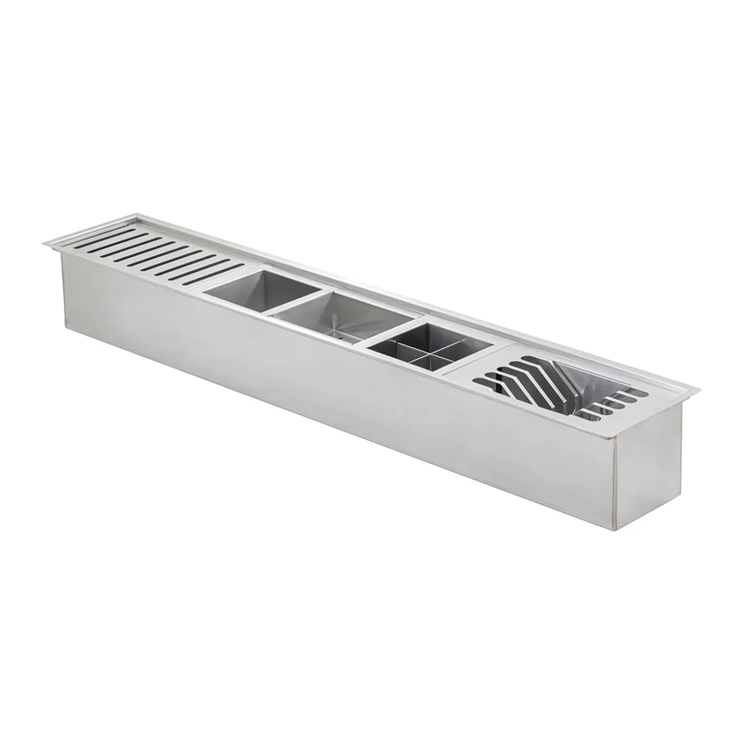 Hídrica Calha Úmida Inox Lux 105x16 Escovado