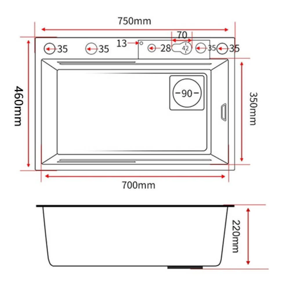 Hidrica Metais Cuba Smart 1.0 Aço Inox 304