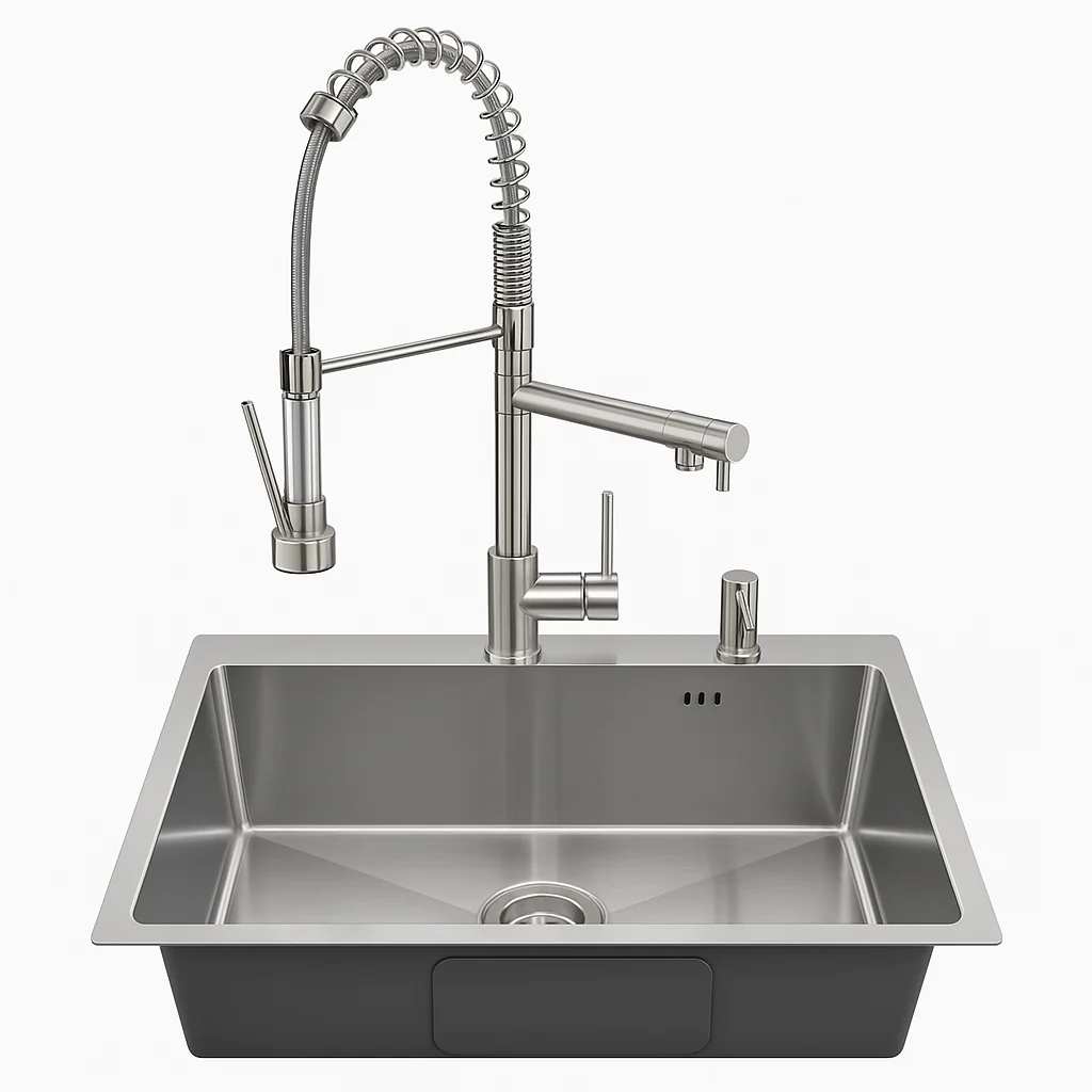 Hídrica Kit Cuba Inox 60x45 com Torneira Gourmet
