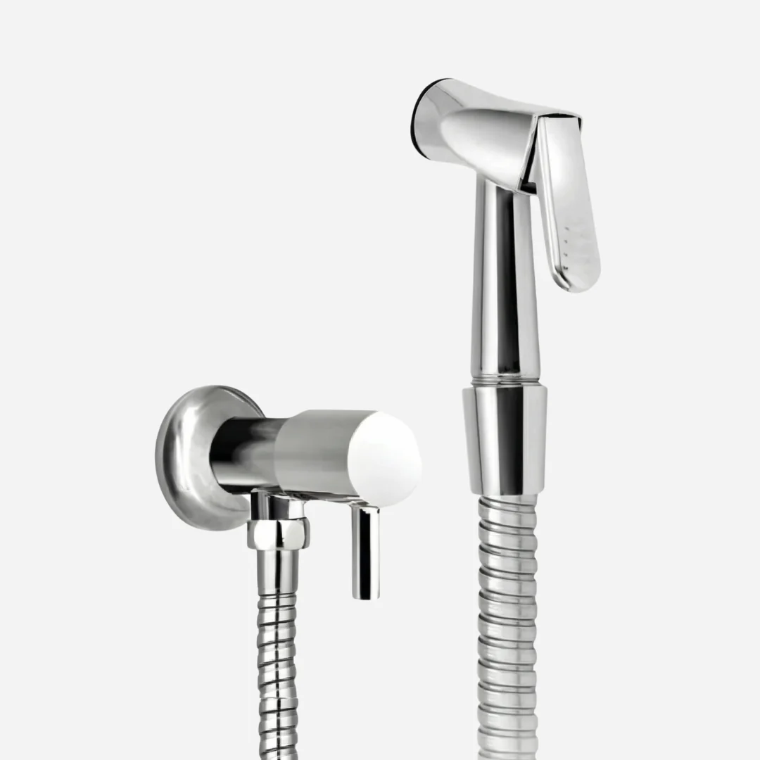 Ducha Higiênica Hídrica Completa 100% Metal 1/4 de Volta