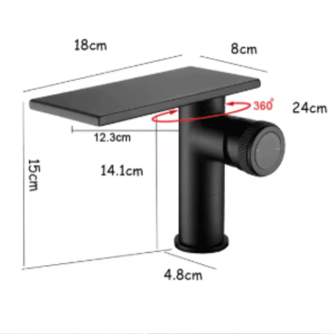 Hídrica Torneira Monocomando Lavabo Linear Bica Baixa