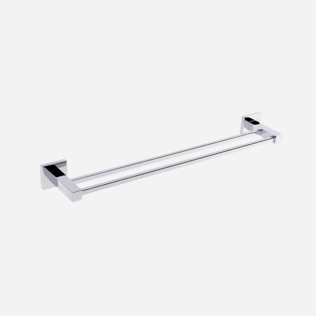 Hídrica Porta Toalha Duplo Inox Square