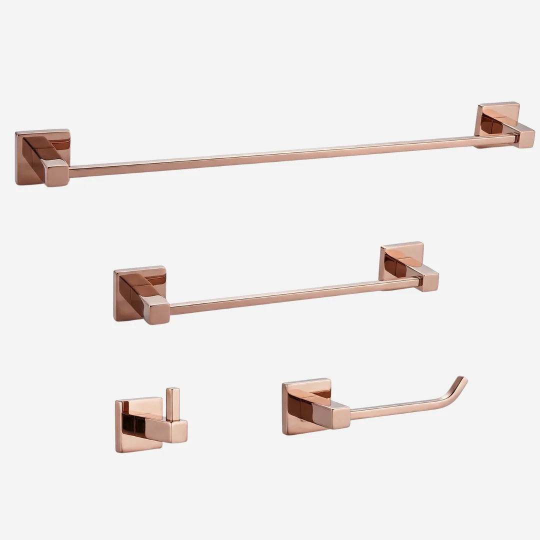 Hídrica Kit de Acessórios para Banheiro Square 4 Peças