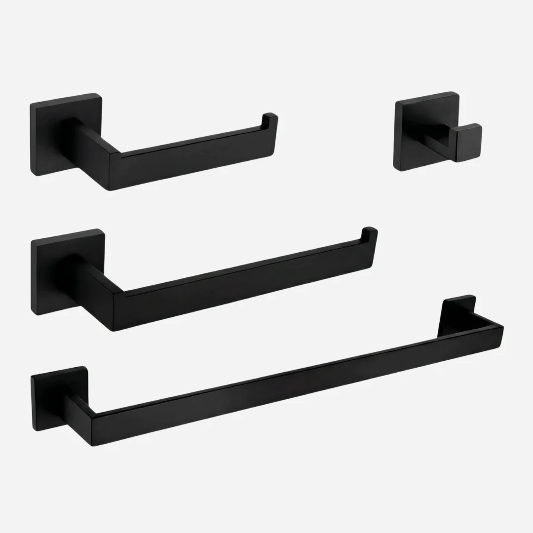 Hídrica Metais Kit Acessórios Banheiro Vienna Aço Inox 304