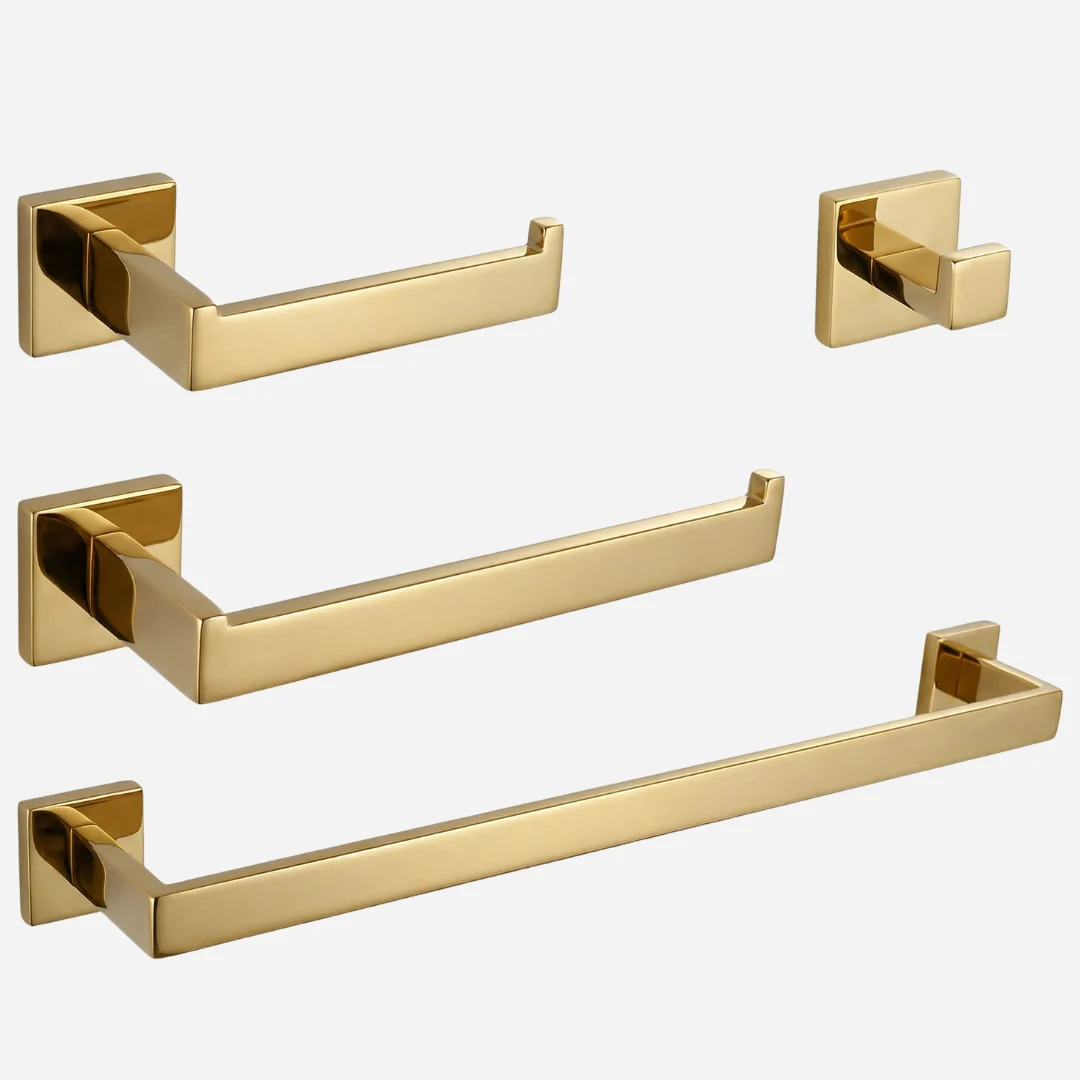 Hídrica Metais Kit Acessórios Banheiro Vienna Aço Inox 304