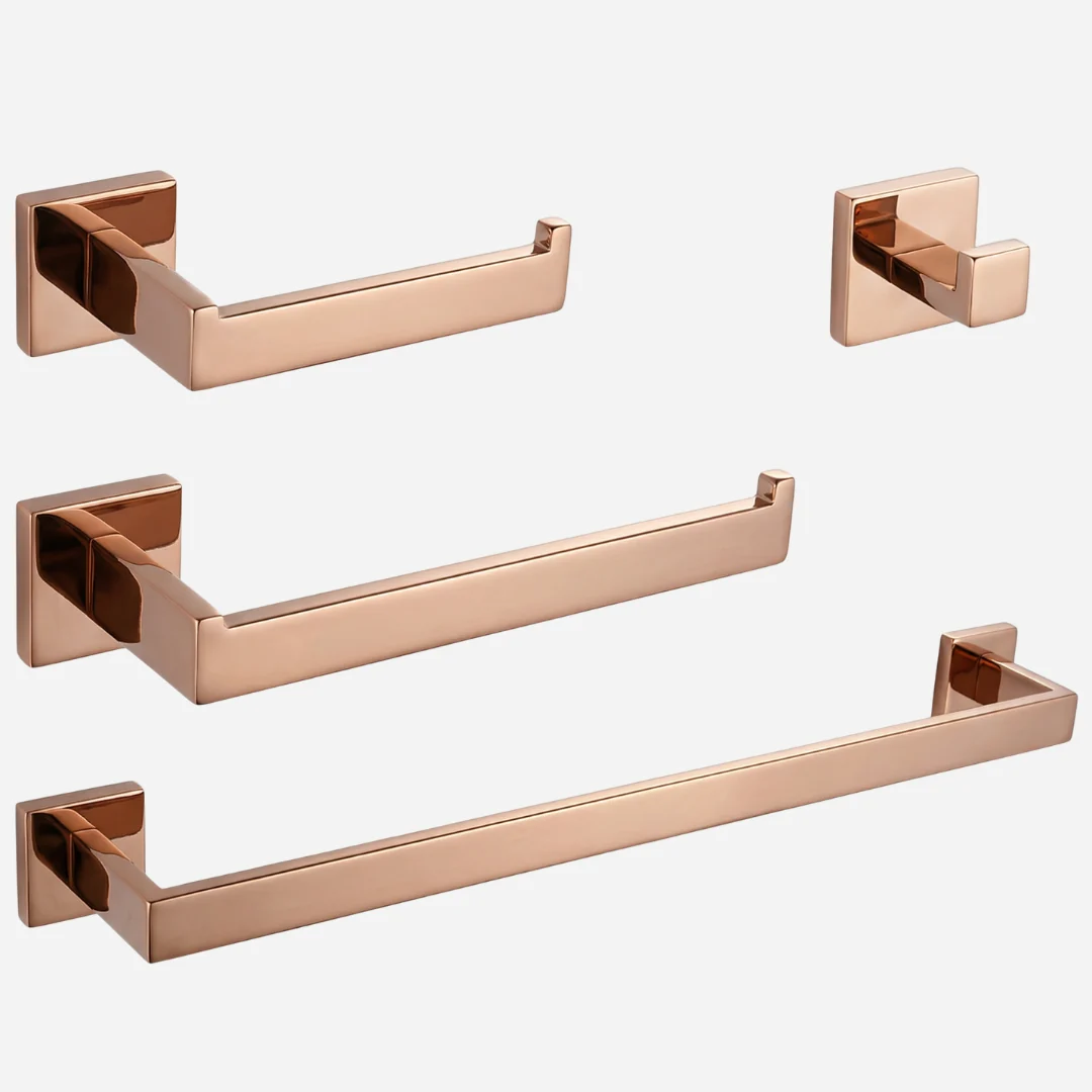 Hídrica Metais Kit Acessórios Banheiro Vienna Aço Inox 304