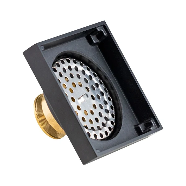 Hídrica Metais Ralo Minimalista Lux 10x10 com Válvula