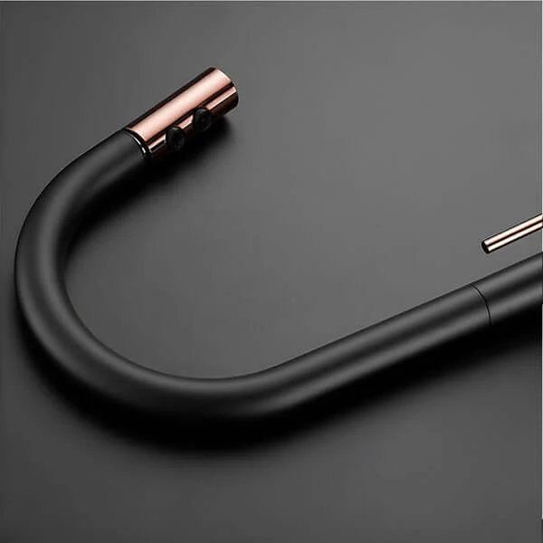 Hídrica Metais Torneira Gourmet Black Rosé Sensor Touch