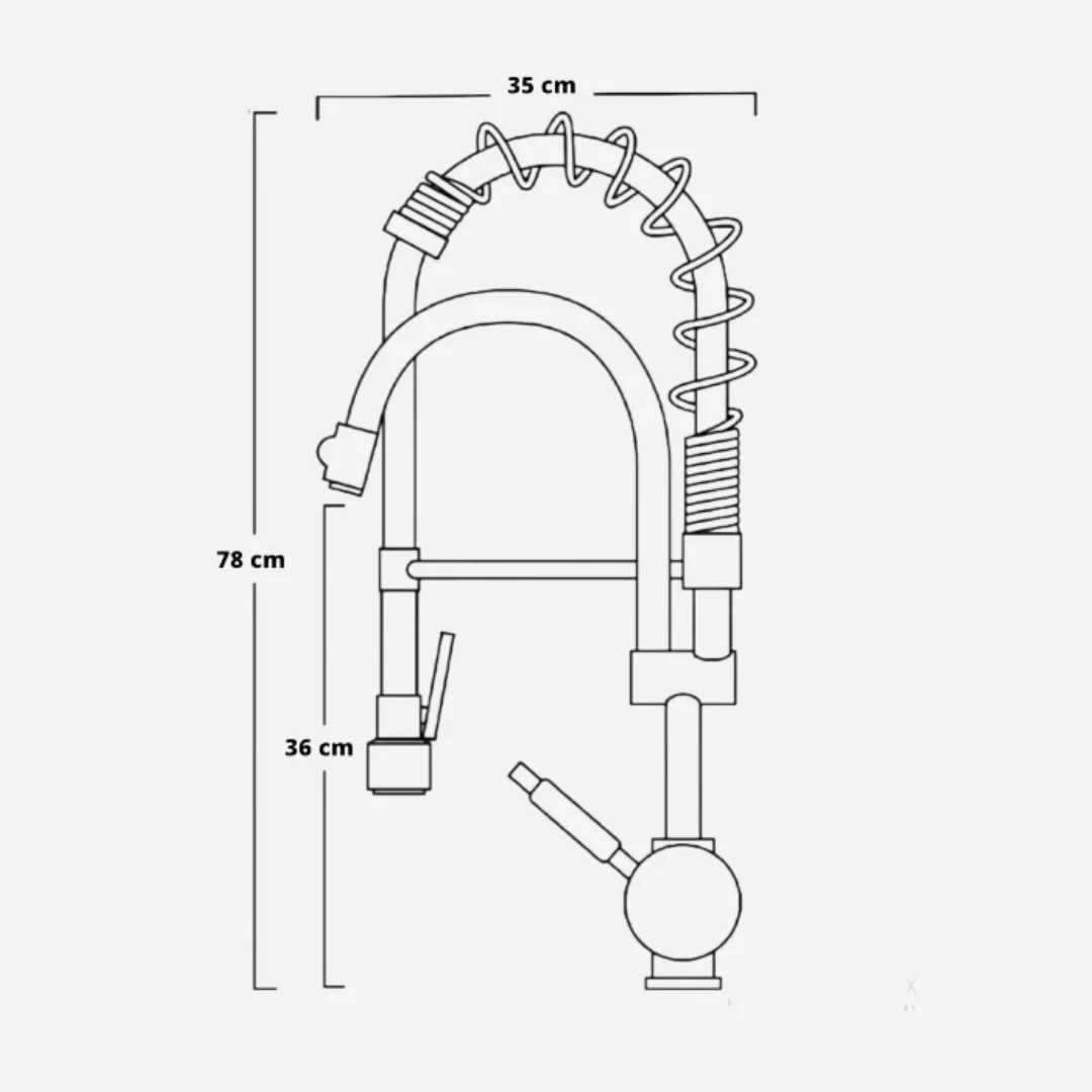Hídrica Metais Torneira Gourmet Monocomando Sparta