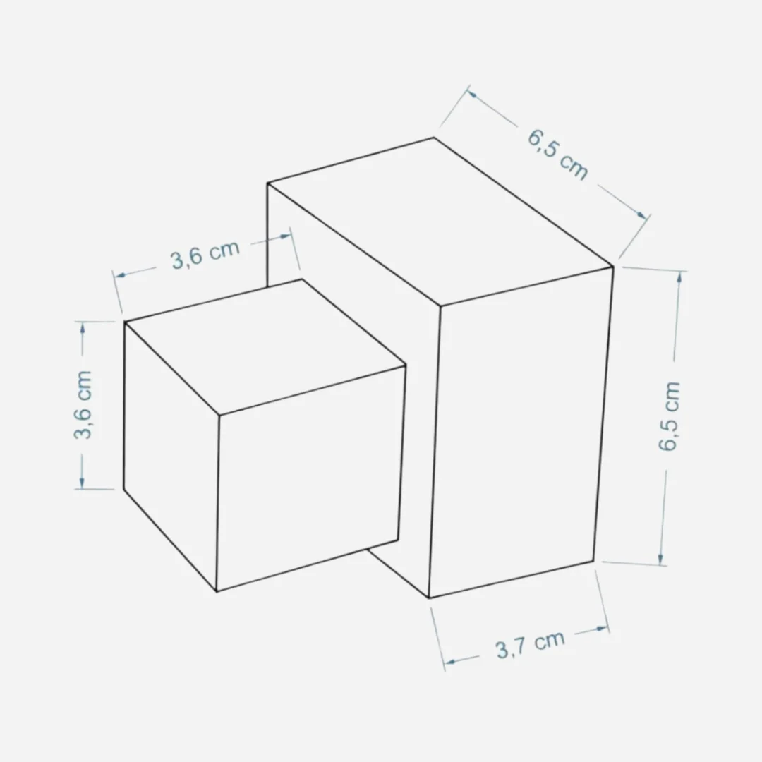 Hídrica Metais Acabamento de Registro Lustrare Square 50mm