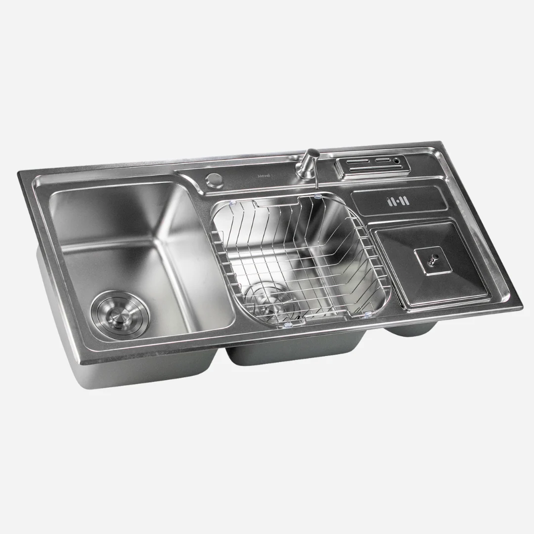 Hídrica Metais Cuba Noronha 91x43 Aço Inox com Acessórios