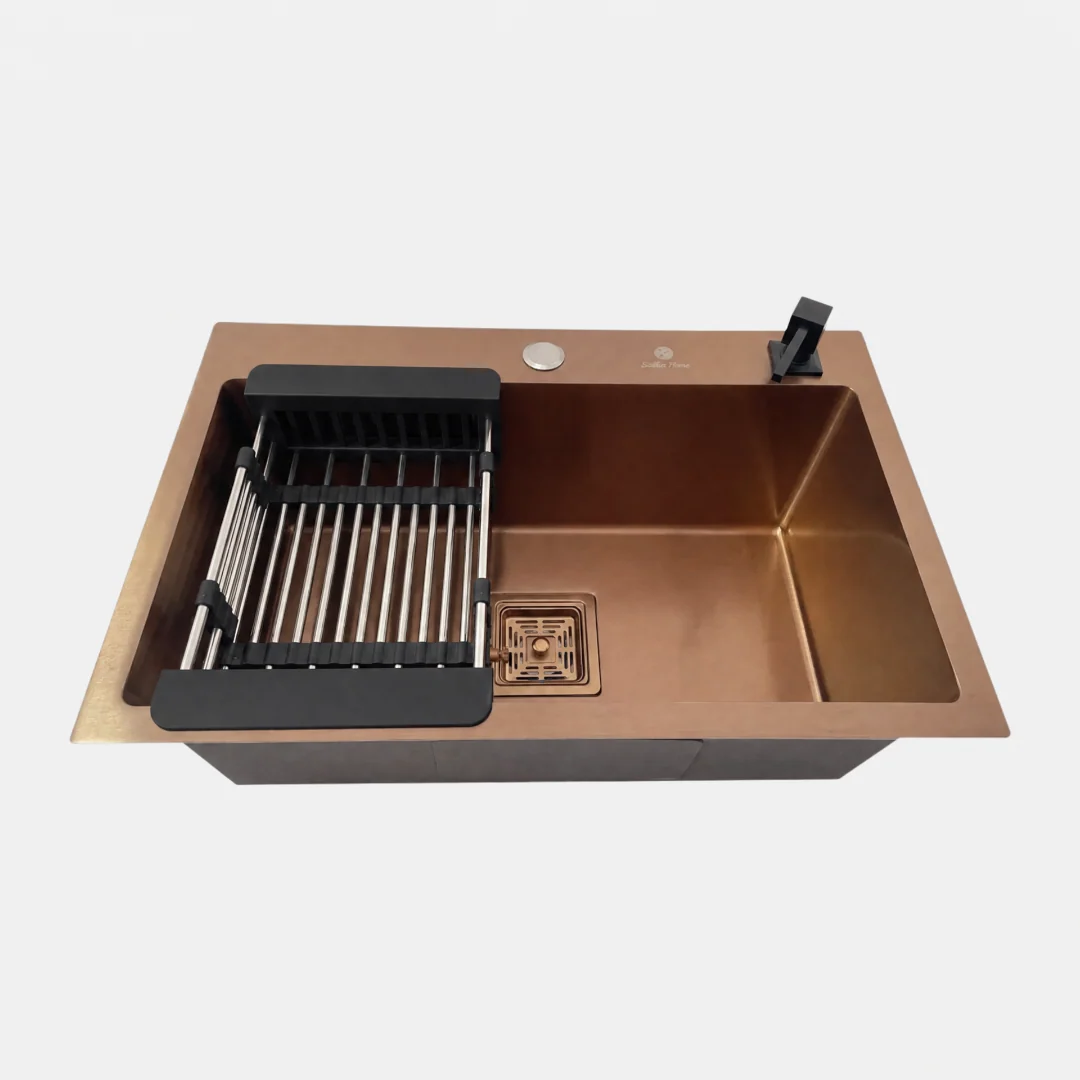 Hídrica Metais Cuba Gourmet Duna 60x40 Aço Inox 304 Rosé