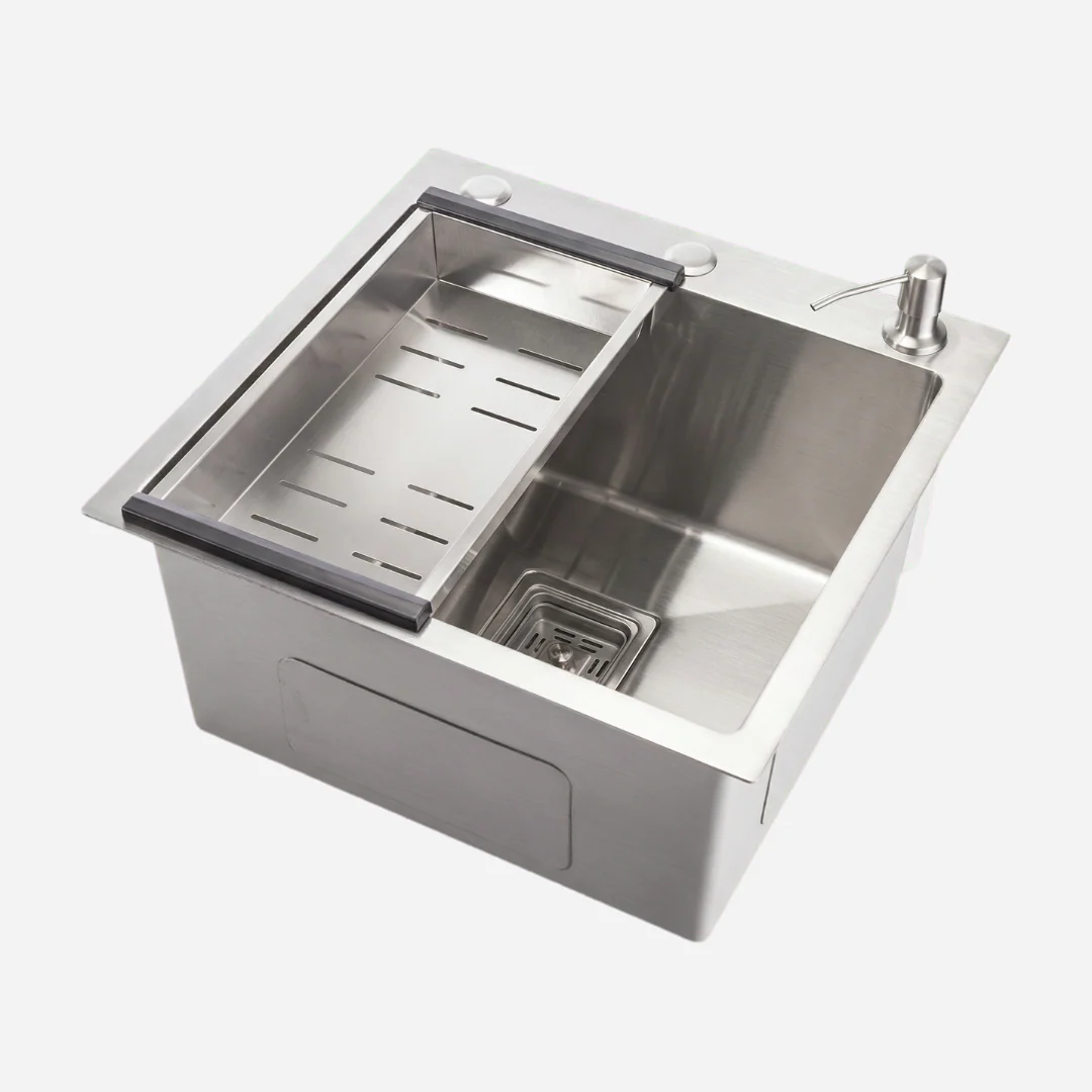 Hídrica Metais Cuba Gourmet Square 44x44 Inox 304