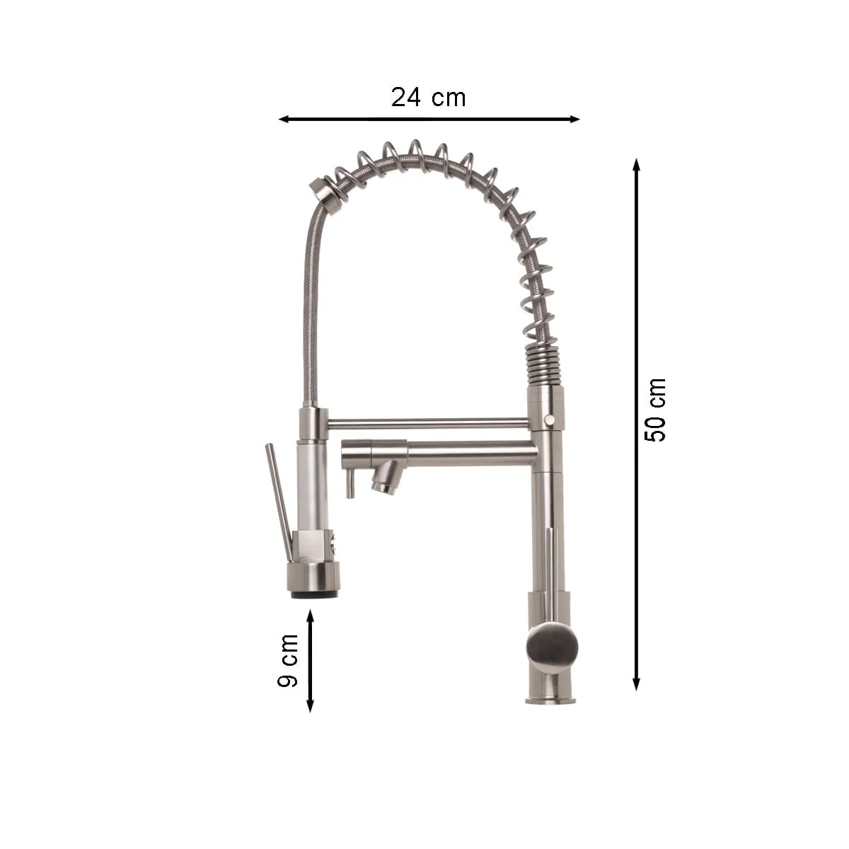 Hídrica Metais Cuba Inox Dupla com Torneira e Acessórios