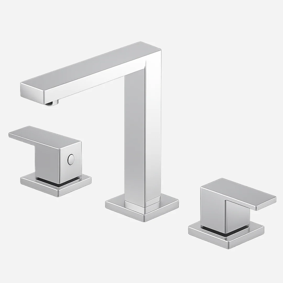Hídrica Metais Misturador Duplo Comando Madrid Inox