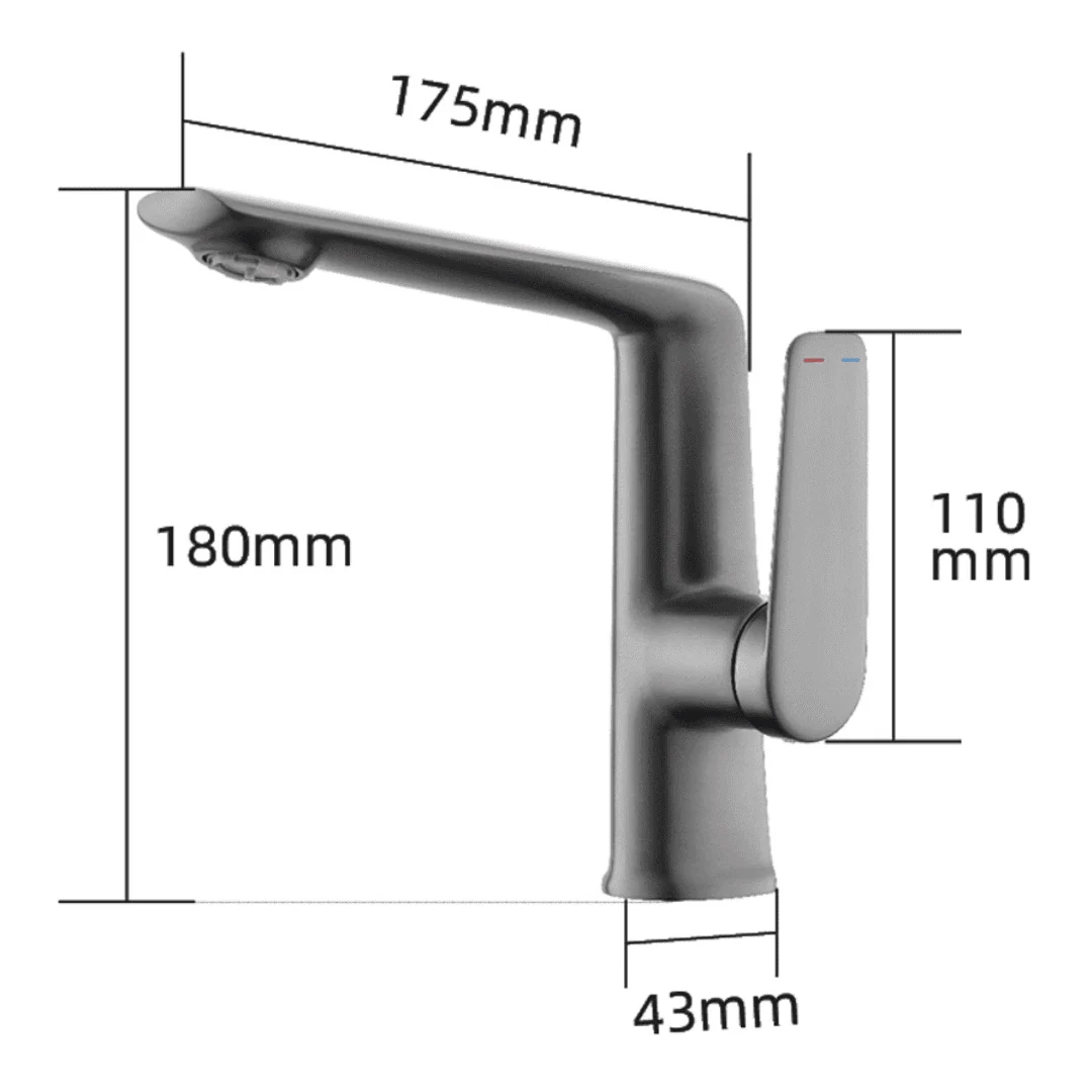 Hídrica Metais Misturador Monocomando Lavabo Aura