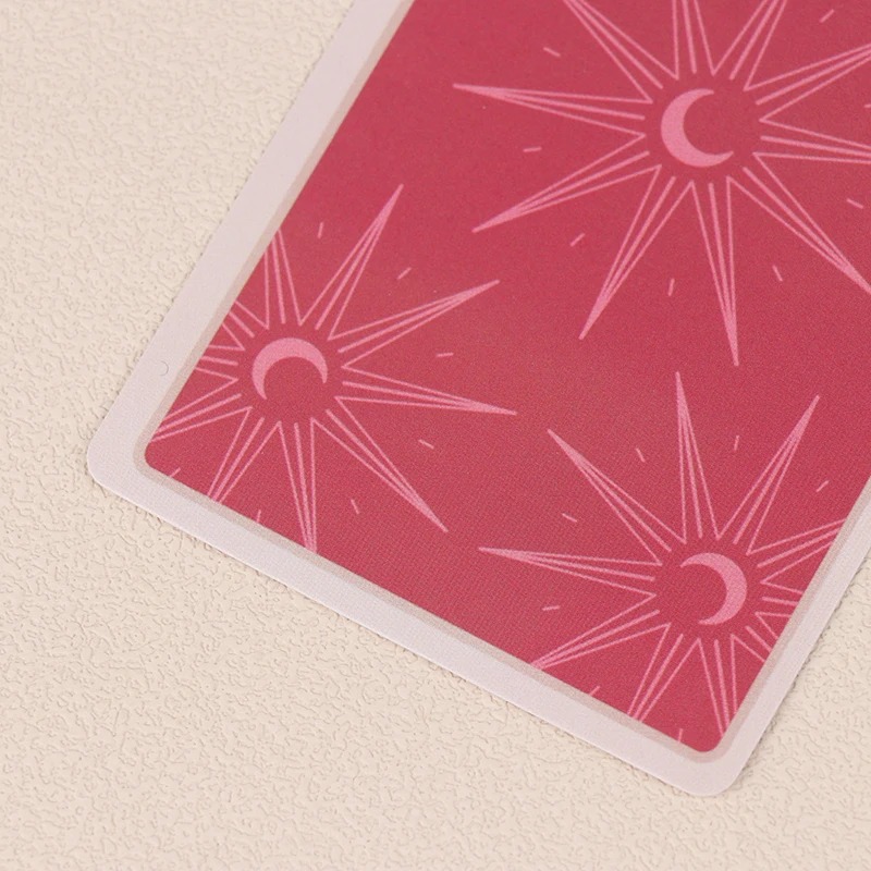 Pink Rider Waite Tarot Cartas Deck Set para Iniciantes