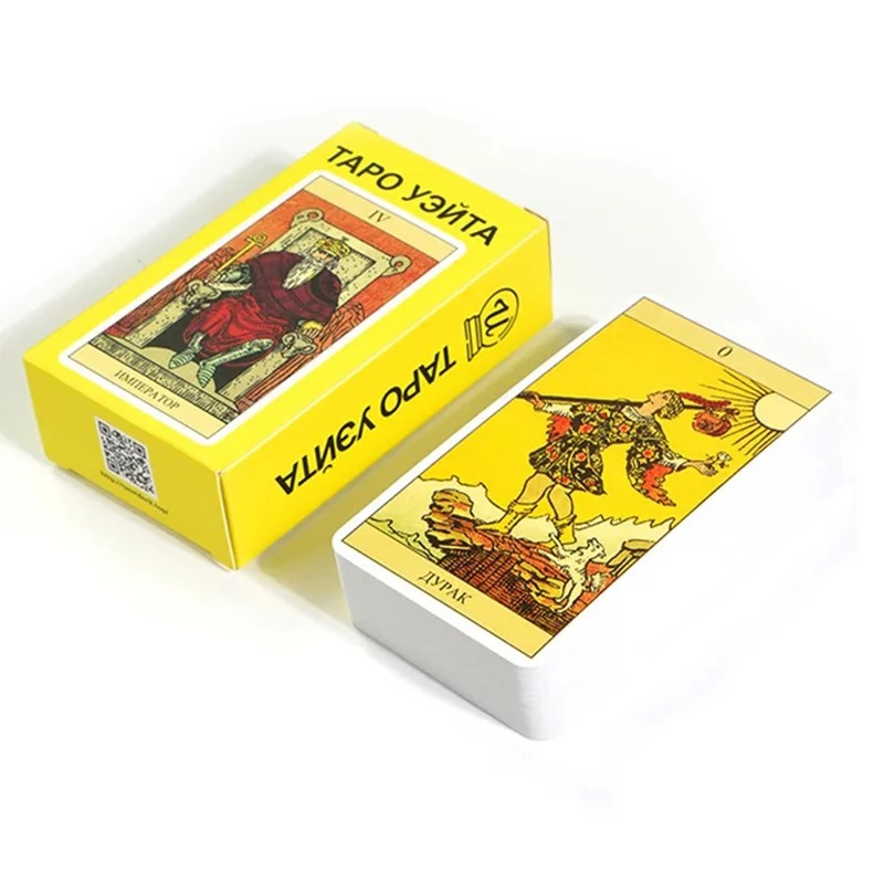 Pink Rider Waite Tarot Cartas Deck Set para Iniciantes