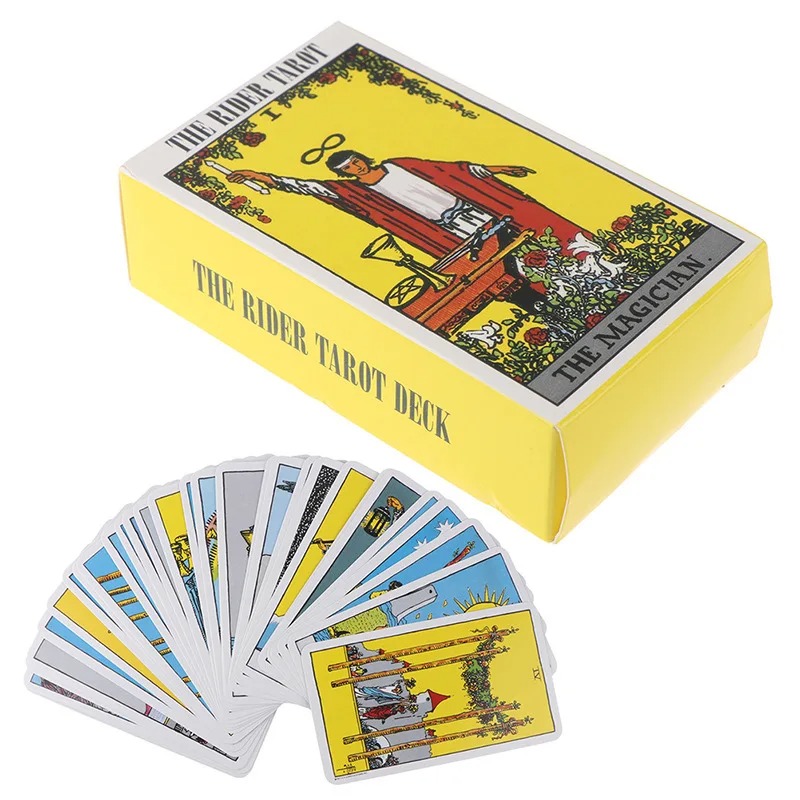Pink Rider Waite Tarot Cartas Deck Set para Iniciantes