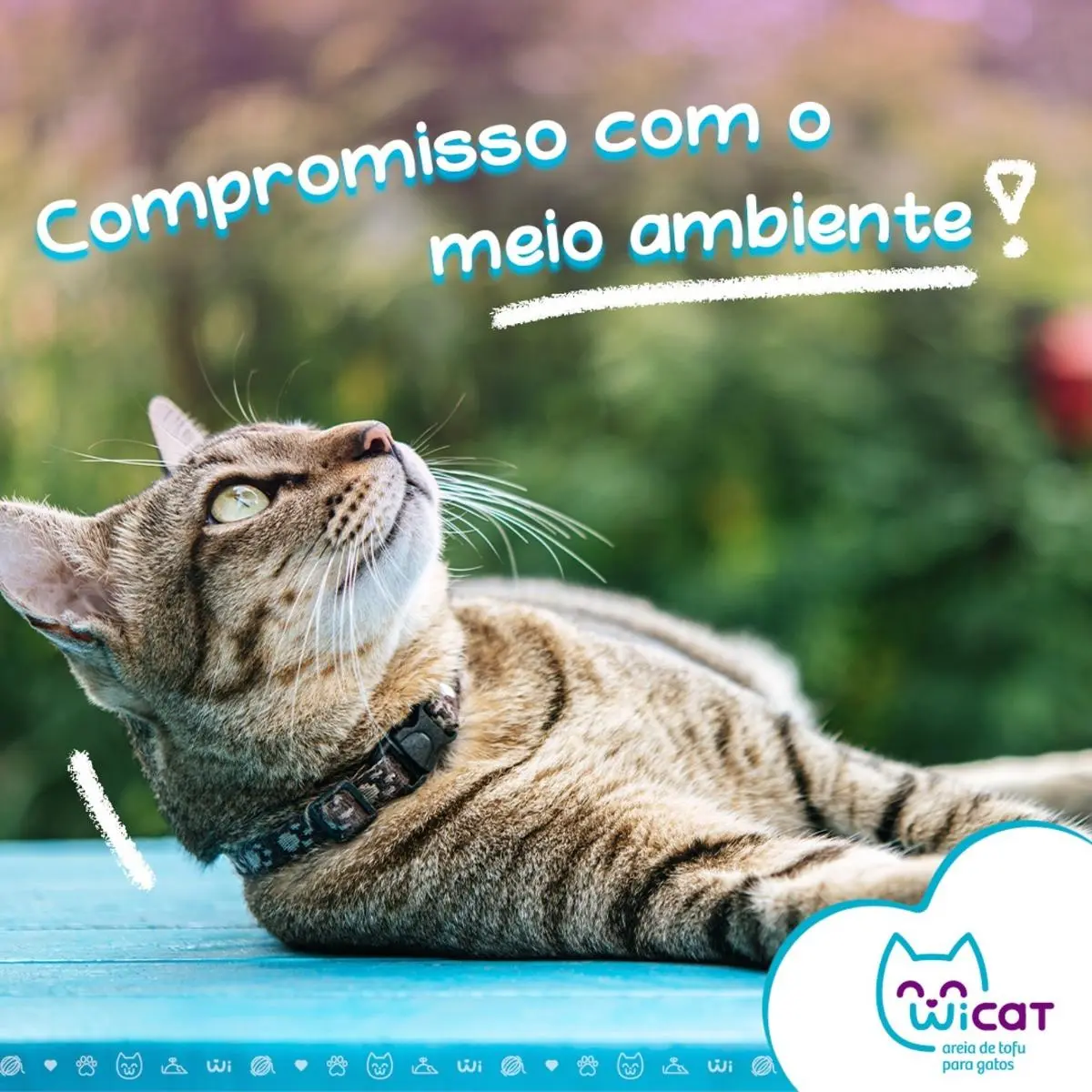 Areia de Gato Higiênica Biodegradável de Tofu Fragrância de Pêssego 2,1kg Wicat