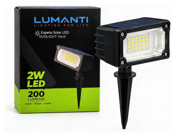 Espeto Solar Led 2w Lumanti