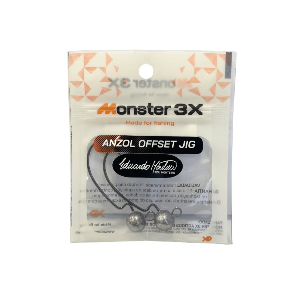MONSTER 3X FISHING ANZOL OFFSET JIG M3X PRO 4/0-7GR  2UN