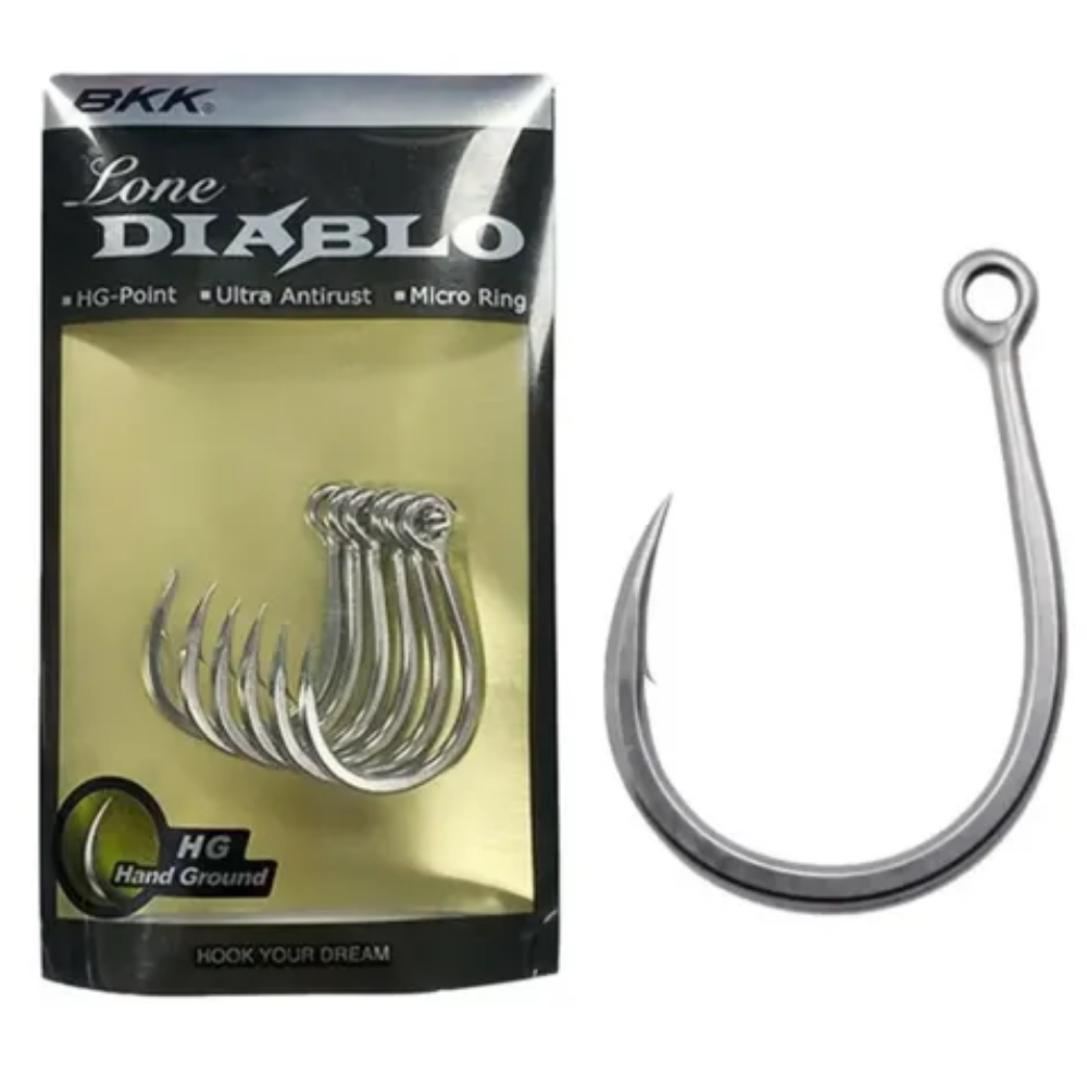 SHIMANO ANZOL LONE DIABLO - TAMANHO 1/0 - PCT C/08 C/ FURO