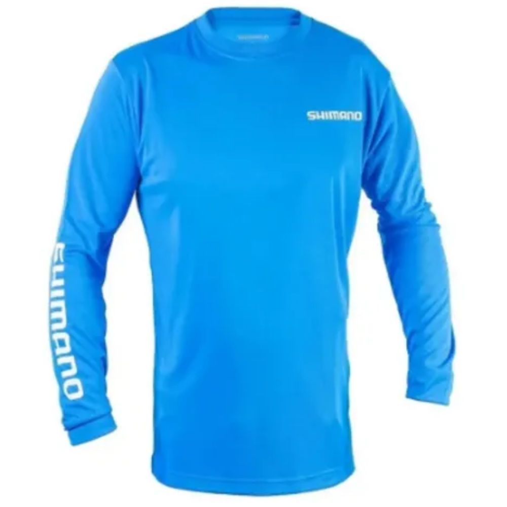SHIMANO CAMISA PESCA TECH TOP  LONGA TAM GG AZUL UPF 30