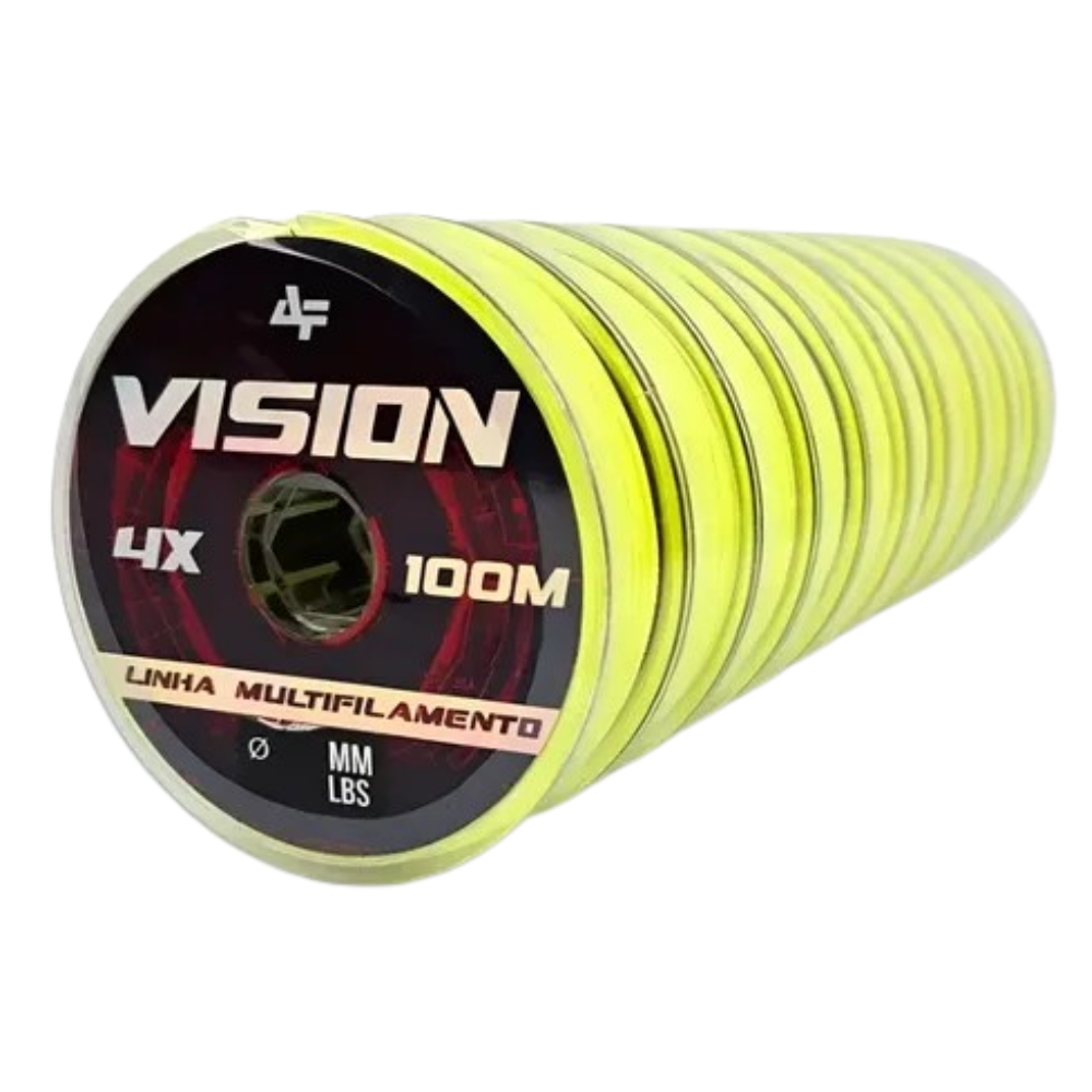 ALBATROZ LINHA DE PESCA VISION X4 100M 23MM YELLOW 10UN