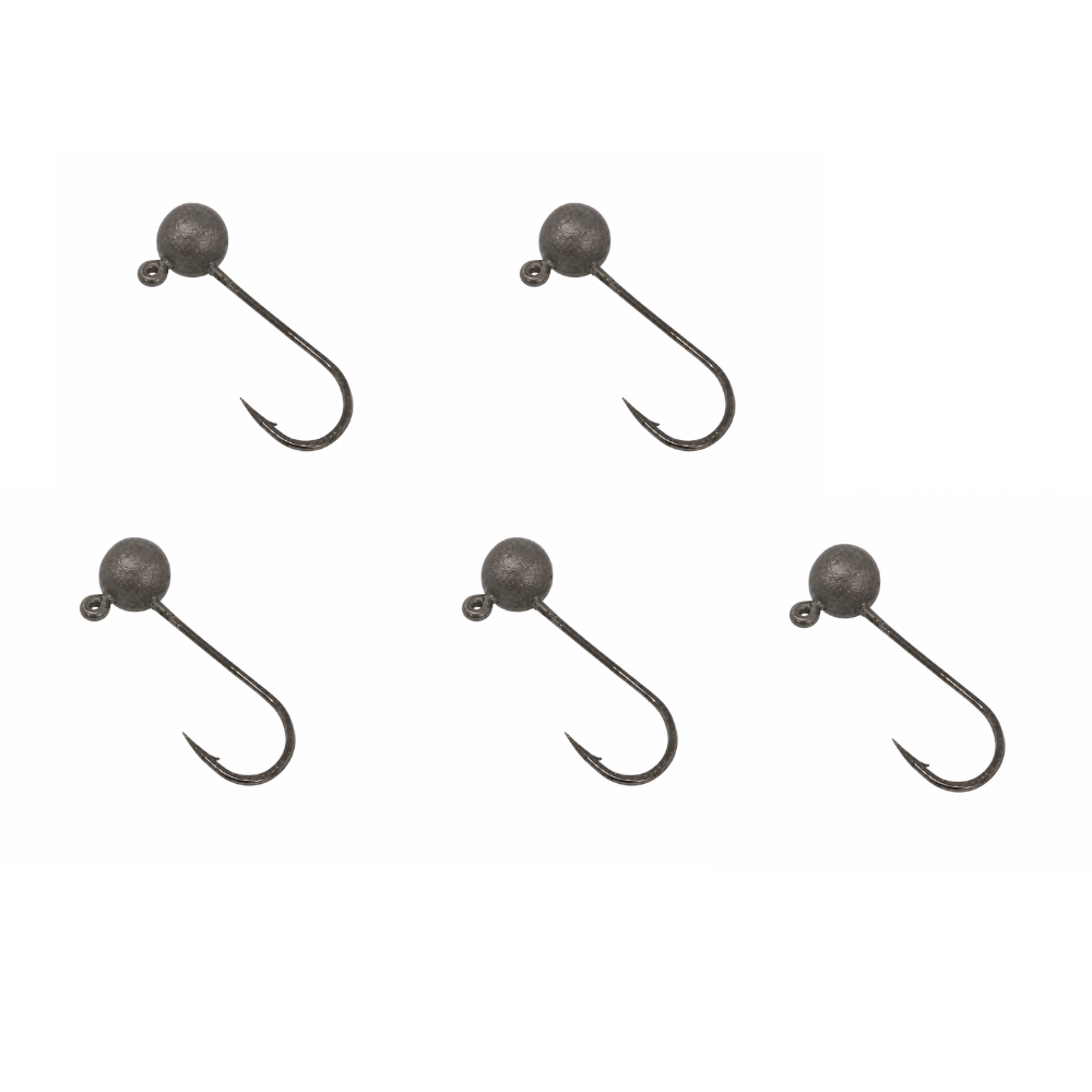 CHUMBADA ANZOL JIG HEAD 3/0 90° ESFERICO 4G NATURAL 5UN