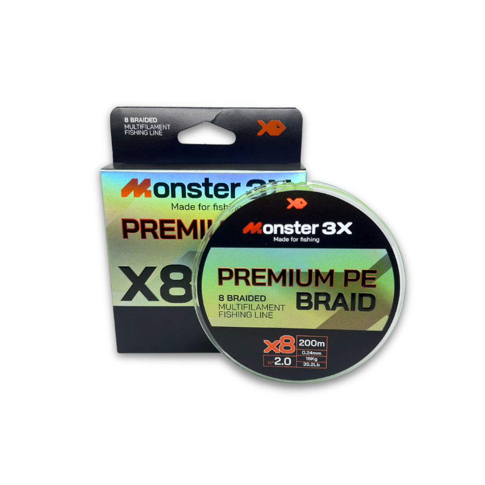 MONSTER 3X LINHA MULTI X8 PREMIUM 2 24mm 16kg 35.2lbs 200M