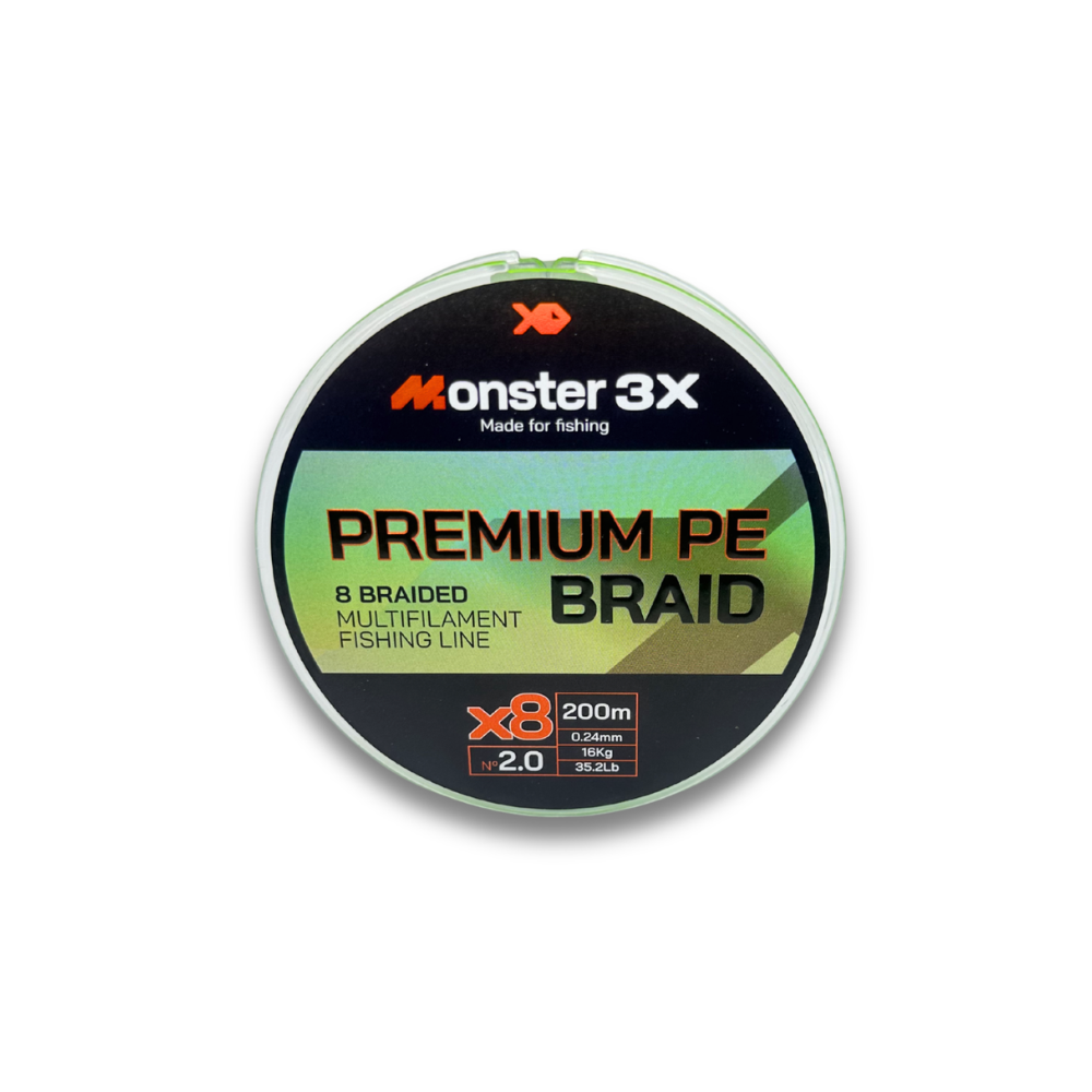 MONSTER 3X LINHA MULTI X8 PREMIUM 2 24mm 16kg 35.2lbs 200M