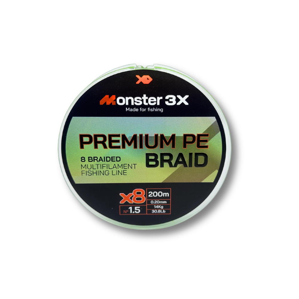 MONSTER 3X LINHA MULTI X8 PREMIUM 1.5 20mm 14kg 30.8lbs 200M